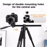 K&F Concept S254A3+BV07 Overhead Tripod with Monopod & Horizontal Arm - Blue (KF09.184) - Image 6