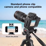 K&F Concept S254A3+BV07 Overhead Tripod with Monopod & Horizontal Arm - Blue (KF09.184) - Image 10