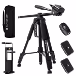 K&F Concept S254A3+BV07 Overhead Tripod with Monopod & Horizontal Arm - Blue (KF09.184) - Image 12